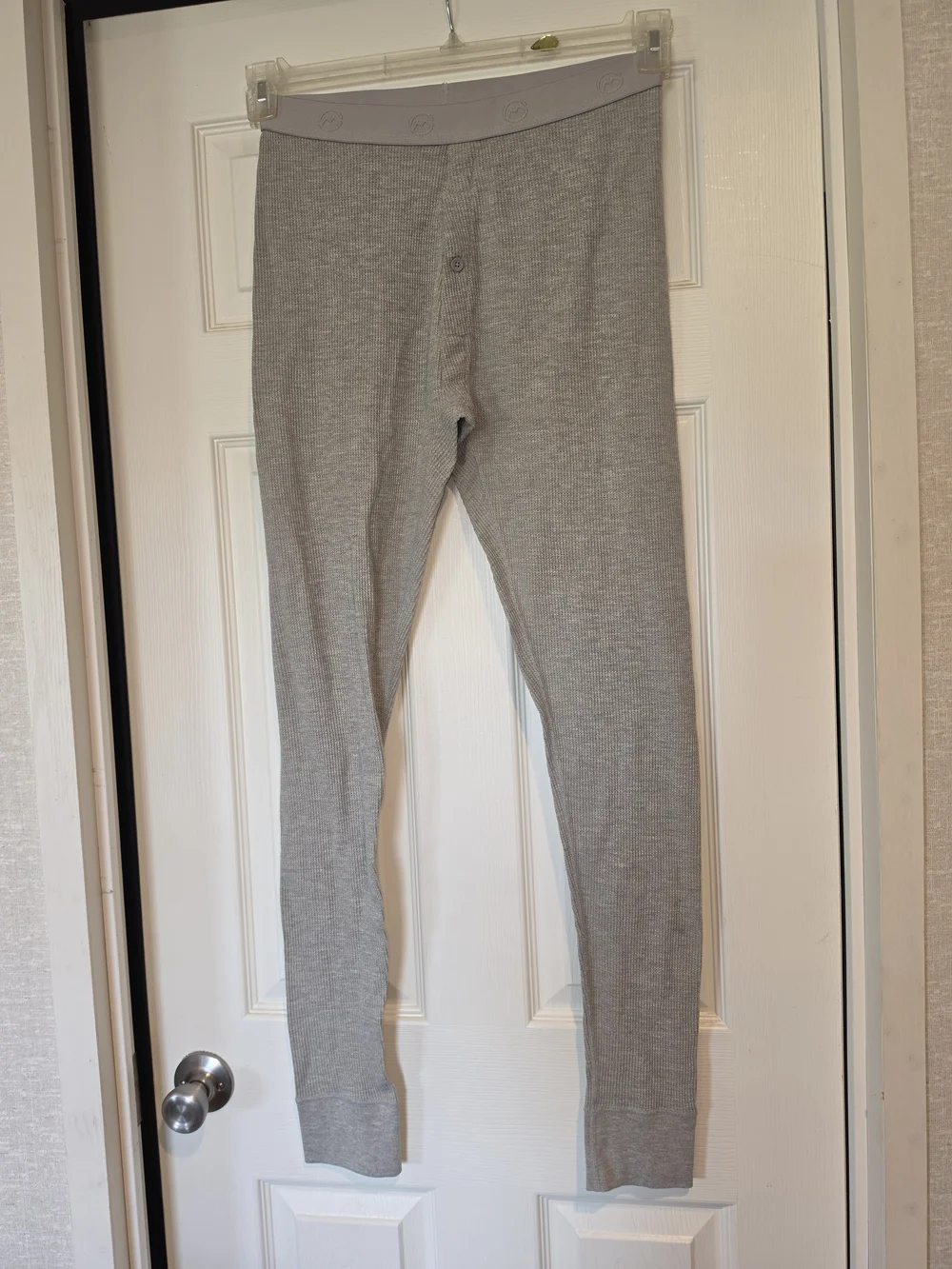 Magellan Outdoors Men's Light Gray Ribbed Thermal Long Johns